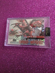 Pete Rose Wild Card Dino-Might Holo Alumination #5/10 Cincinnati Reds - Picture 1 of 5
