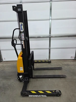 Vestilo 2.000 lb. Elevador eléctrico de capacidad 12 V, elevador apilador walkie rodante manual Foto 1 de 4