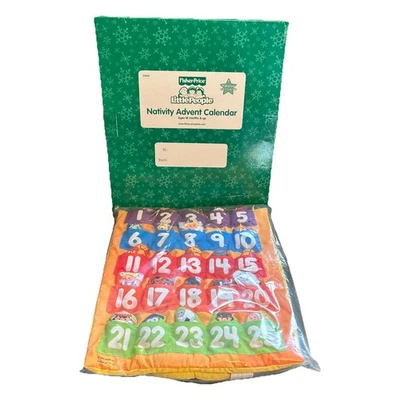 Fisher Price Little People Nativity Advent Calendar Soft Play Fabric New 2009 - Image 1 of 4