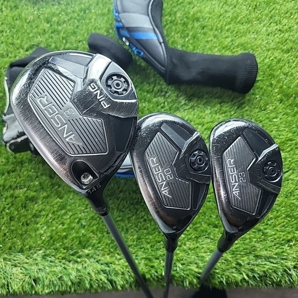 Ping Anser Wood Set 3 Wood, 3 & 4 Hybrids Regular Flex Shafts *LEFT HANDED* - Image 1 of 4