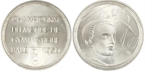 Silbermedaille Championnat du Monde Gymnastique Bâle 1950 World Championships - Bild 1 von 3