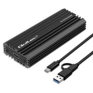 QOLTEC OBUDOWA NV2270 DO M.2 SSD | SATA | NVME | USB-C | 2 TB - Zdjęcie 1 z 3