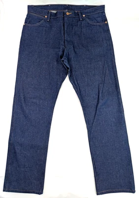 Wrangler Cowboy Cut 13MWZ Original Blue Jeans Men 36x32 (Fits 39x33) Indigo, EUC - Image 1 of 4