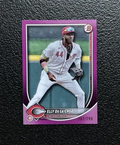 2025 Bowman Chrome ELLY DE LA CRUZ Fuchsia Parallel #’d /299 SP! *Reds - Picture 1 of 2