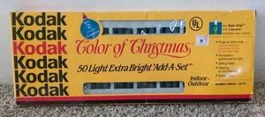 Kodak Color Of Christmas-50 Light/Bright, Add-A-Set, Indoor/Outdoor, Clear-NOS - Bild 1 von 8