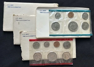 1980 US Mint Set Uncirculated 13 Coin Set Philadelphia & Denver P & D - Picture 1 of 1