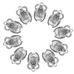 20Pcs Vintage Alloy Jewelry Making Charm Ancient Beetle Hanging Charm DIY - Picture 1 of 20
