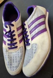 Adidas Country Sleek W 2007 Rare Size 8.5 Uk 664125 Ivory Purple - Picture 1 of 8