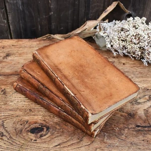 Antique Rare 1711-12 Spectator Journal Vol 3, 4 & 5 Leather Bound Books Set of 3 - Picture 1 of 16