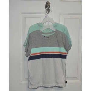 Lee Boys 2 Piece Short Sleeve Crew Neck T-Shirts Size 6 in Grey/Mint MSRP $54.50 - Picture 1 of 4