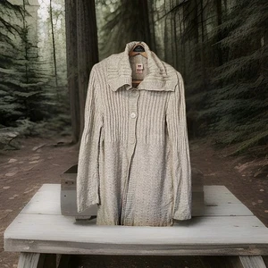 Ausgezeichnete verwaschene Glory lange Wasserfallausschnitt Strickjacke Pullover Gr. 18/20 - Bild 1 von 8