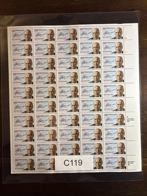 C119 US Air Mail Mint Sheet, 36 cent Igor Sikorsky, Mint NH - Image 1 of 3