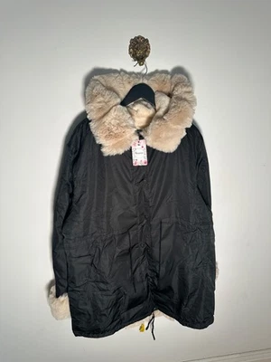 Aox Women's Winter Faux Fur Hood Warm Coat Parka Jacket Overcoat Black XXL - Image 1 of 4