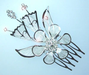 Peine para el cabello con pedrería peinado tocados joyas para el cabello boda - Imagen 1 de 1