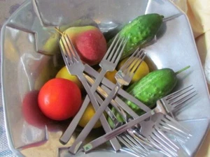 New 8 Smaglad IKEA Stainless Steel Dinner Forks 7 3/4" Lot / Set Glossy - Picture 1 of 8