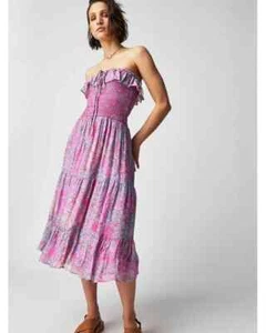 Free People Jen's Pirate Booty Garden Party Bellini Midi Dress - SMALL - £215 - Picture 1 of 10