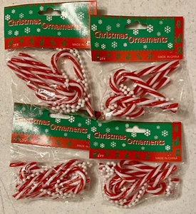 Weihnachtsschmuck Süßigkeitenstock Miniaturgirlande ~ 2 Fuß mit 5 Stöcken ~ 4 Packungen ~ NEU! - Bild 1 von 4