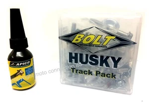 Bolt Track Pack Bolts Kit & Apico Threadlock Husqvarna FE250 FE350 FE450 Enduro - Picture 1 of 3