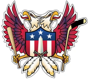 Washington DC - Double Eagle Sports Fan Crest, sticker decal die cut vinyl, 5.2x - Picture 1 of 3