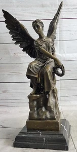 Figura escultura estatua de bronce de la diosa griega romana de Athena Minerva - Imagen 1 de 7