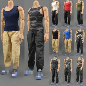 Fashion 1/6 Scale Men's Vest T-shirt Tops Clothes for 12" Male Figure Toys Decor - Picture 1 of 29