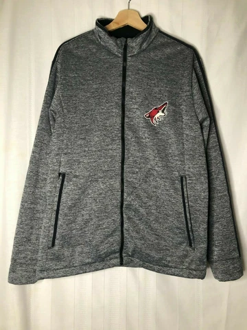 Antigua NHL Arizona Coyotes Flecked Zip-Up Jacket, Size L, Length 31in Cover