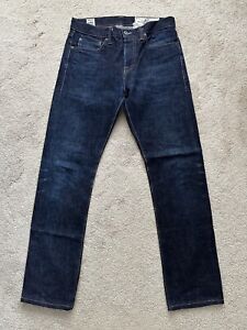 Rogue Territory RGT Stanton Slim Straight Japanese Selvedge Jeans Mens 29 X 31