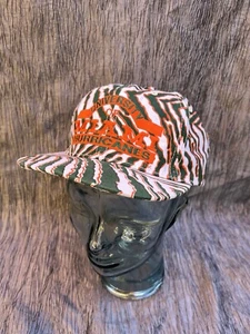 Berretto da baseball vintage Univ Miami Hurricanes OSFM snapback regolabile Zubaz USA - Foto 1 di 8