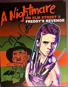 Nightmare On Elm Street 2 MARK PATTON firmato 8x10 stampa artistica con Fright Crate COA - Foto 1 di 2