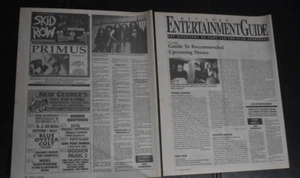 Skid Row/ Pantera 2 pc. lot. Newspaper concert ad + review of show.  Primus 1992 - Picture 1 of 4