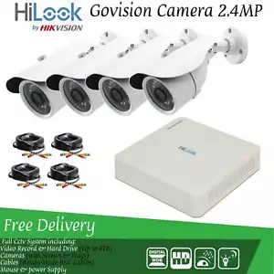 Sistema de cámara CCTV Hikvision HD 1080P DVR disco duro exterior kit de seguridad para el hogar - Imagen 1 de 22
