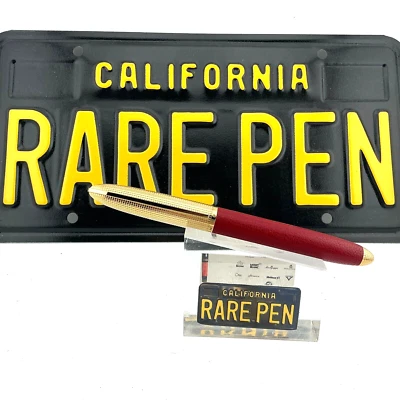 Louis Vuitton Doc CUIR RED LEATHER and Gold Cap Rollerball Pen NEW NO BOX - Image 1 of 4