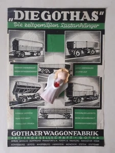 Original PROSPEKT SAMMLER DIE GOTHA S WAGGONFABRIK HÄNGER ALT - Picture 1 of 1