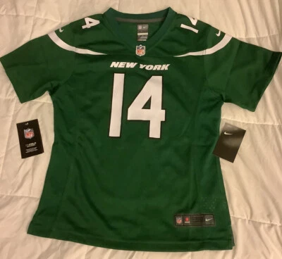 Camiseta deportiva para niñas jóvenes New York Jets Sam Darnold #14 Nike On Field NFL juvenil XL Foto 1 de 2