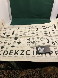 The Food Guide 100% Cotton Tea Towel Made In England • NEW - Picture 1 of 3