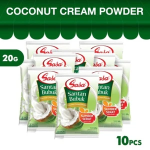 10 X 20gr Sasa Santan Bubuk Coconut Cream Powder - Source of Fiber - - Picture 1 of 1