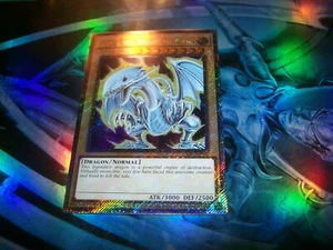 Blue-Eyes White Dragon 7th Art 1st Edition Platinum Secret Rare RA04-EN108 - Picture 1 of 1