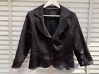 COAST Black Satin Jacket UK 12 Fitted Smart Special Occasion Party Cruise
