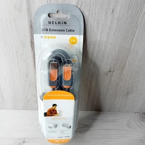 BELKIN USB A EXTENSION CABLE 3M - NEW IN BOX - RARE RETRO - Picture 1 of 6