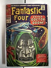 Fantastic Four #57 Mid Grade Doctor Doom Silver Surfer Iconic Kirby Marvel 1966