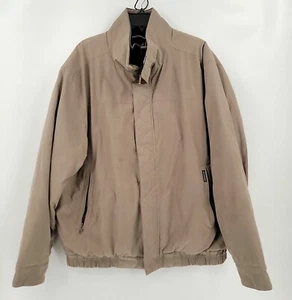 Weatherproof Coat Mens Size XL Green Gray Full Zip Polyester Lined - Picture 1 of 7