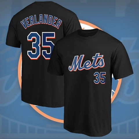SALE!! Justin Verlander #35 New York Mets Baseball Player Trading T-Shirt S-3XL Cover