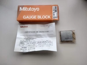 Mitutoyo 611674-521 40 MM, RECT, STEEL, ASME 00 - Picture 1 of 2
