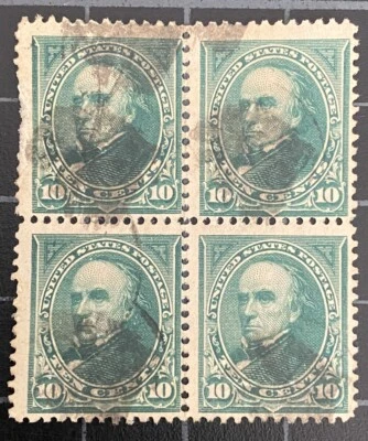 US Stamps- SC# 273  - Block Of 4  - Used - SCV =   $9.00 - Image 1 of 2