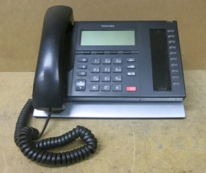 Toshiba DP5022F-SD 10 Key Digital Display Business Corded Telephone Phone Black  - Picture 1 of 11