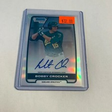 F95648  2012 Bowman Chrome Prospect Autographs Refractors #BC Bobby Crocker/500