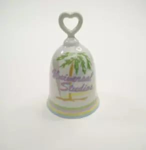 Vintage Universal Studios Palm Tree Ceramic Glazed Bell 4.5" Made In Japan - Picture 1 of 5