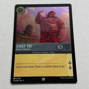 Tarjeta Chief Tui 171/204 Disney Lorcana Into The Inklands Common Cold Foil casi nueva - Imagen 1 de 2