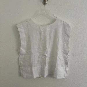 Madewell Canotta con scollo a bateau in 100% lino colore bianco - Foto 1 di 6