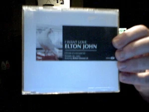 I WANT LOVE CD SINGLE VIDEO ELTON JOHN POP MUSIC CHRISTMAS  SAVE THE ££££s   - Picture 1 of 1
